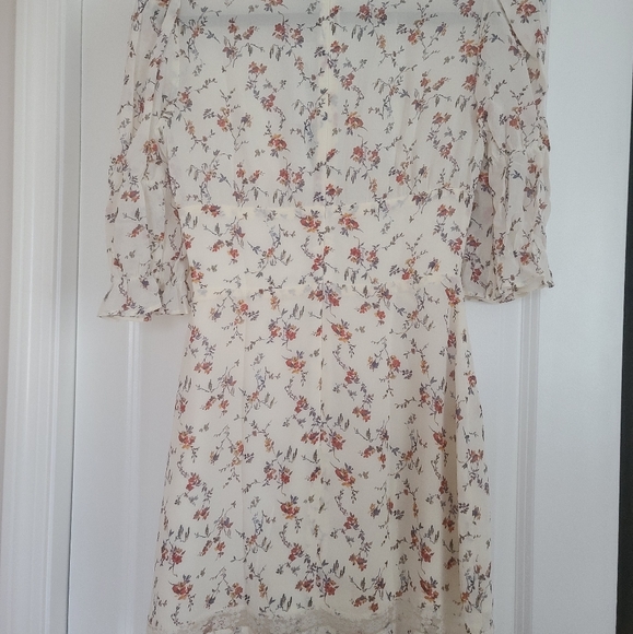 Reformation Floral Mini Dress Size 2 - Picture 4 of 6
